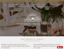 Tablet Screenshot of historic-oakland.com